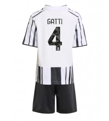 Juventus Federico Gatti #4 Hjemmebanetrøje Børn 2025-26 Kortærmet (+ Korte bukser)